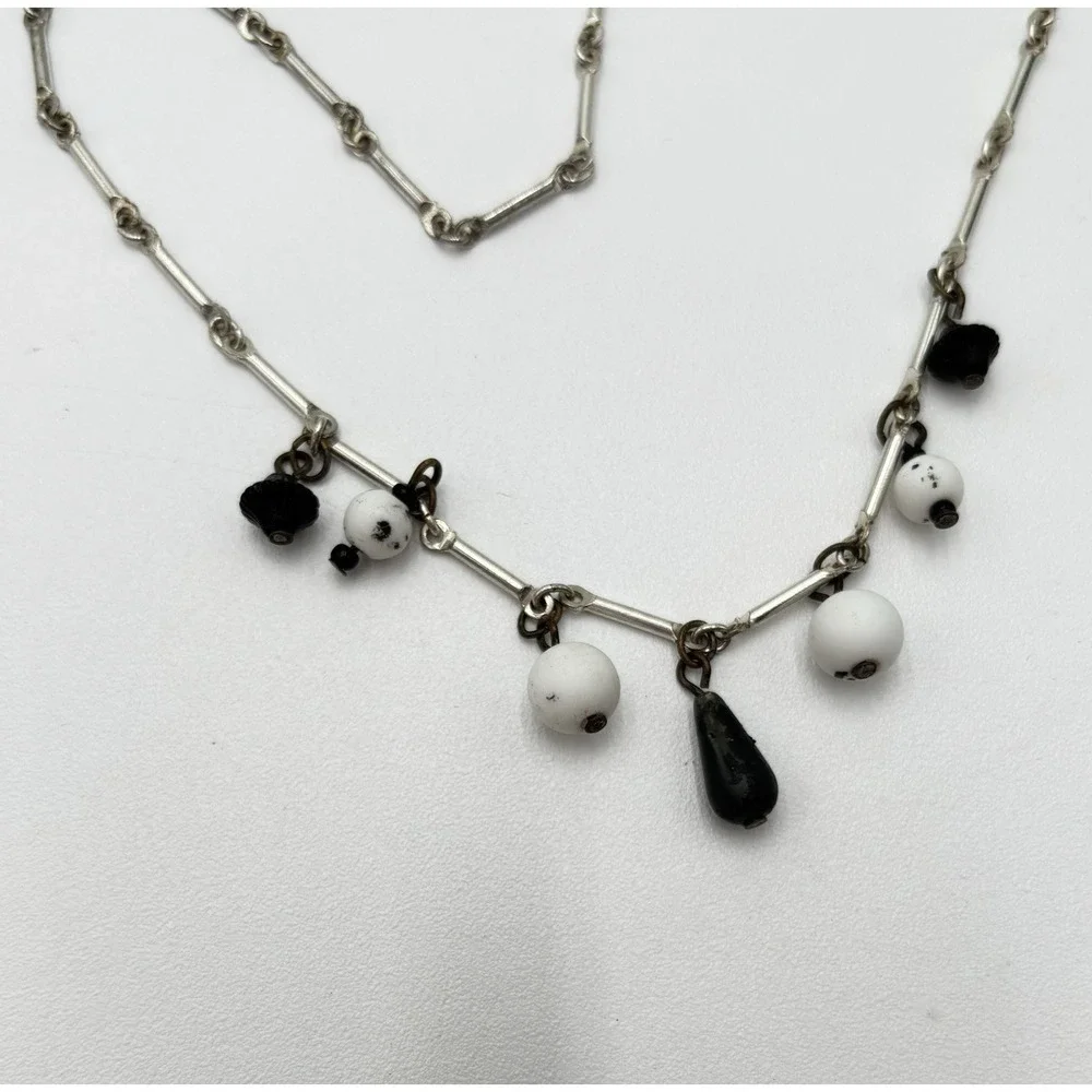 925 Sterling Silver Moon Star CZ Pendant Necklace + Layered Charm Chain‎ Set
